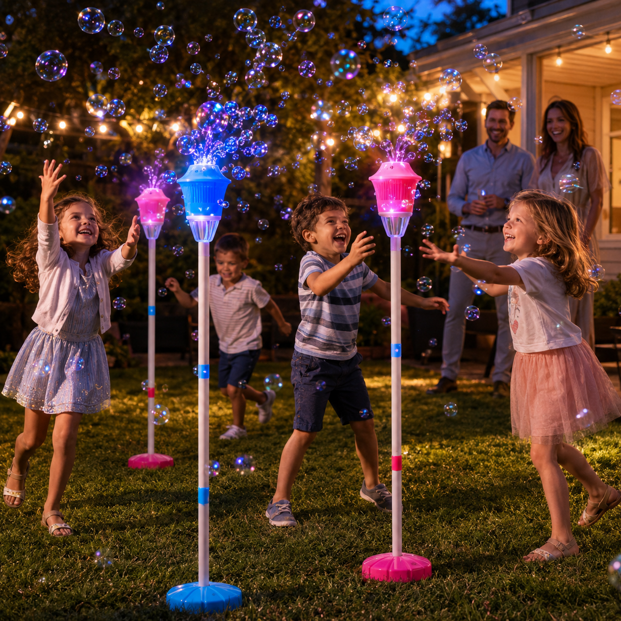 🔥 LAST DAY SALE — ONLY $19.99! 🔥  Glowing lantern-shaped bubble machine