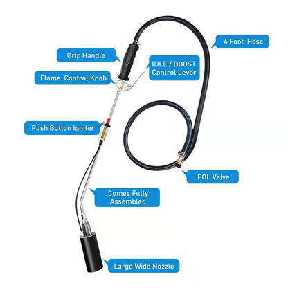 🔥 NOW 50% OFF! 🌿  Extra-powerful propane weed burner for removing weeds — with an instant flame, easy ignition, and ideal use on driveways, patios, and garden beds 🧑‍🌾