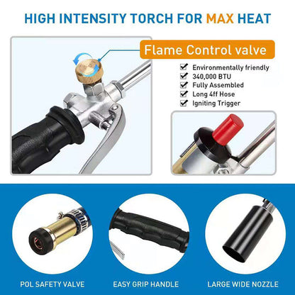 🔥 NOW 50% OFF! 🌿  Extra-powerful propane weed burner for removing weeds — with an instant flame, easy ignition, and ideal use on driveways, patios, and garden beds 🧑‍🌾